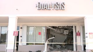 Car slams into Miramar dialysis center leaving 3 injured, authorities say