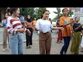 grebek latihan kedatangan mayoret sang legendaris ikut melatih mayoret cantik drumband nirwana.