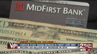 Study Shows Increase In Credit Card Debt
