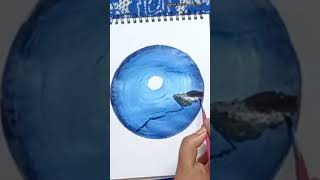 Learn How to Draw CIRCLE Scenery Like a Pro #shorts #youtubeshorts #art #acrylicpainting