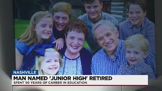 Man Named "Junior High" Retires After 30 Years In Education