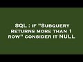 SQL : if 