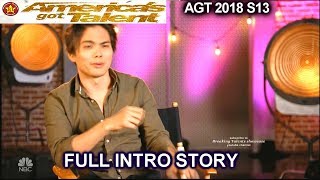 Shin Lim Tells Us His Hand Accident FULL INTRO STORY America's Got Talent 2018 Semifinals 1 AGT