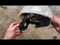 msa v gard fas trac iii 4 point ratchet slotted protective cap video review