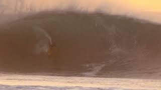 Longboard Champ Justin Quintal Tubed at Pipeline  - Shannon Reporting