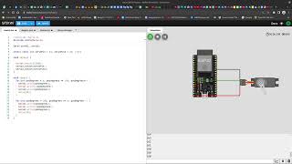 Servo motor example using ESP32 Wokwi simulator