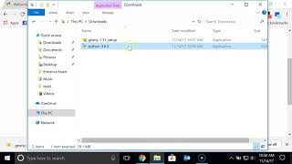 Installing Python and Geany on Windows 10