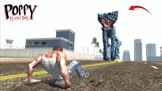 Franklin Fight Huggy Wuggy in Indian Bike Driving 3D