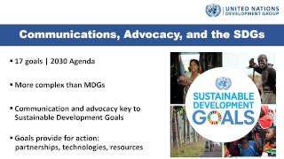 “A week before the gavel drops: Raising public awareness of the Sustainable Development Goals”