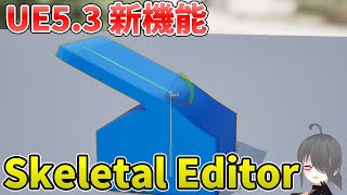 【UE5ゲーム制作講座】UE5.3の新機能Skeletal Editorを使ってみよう！