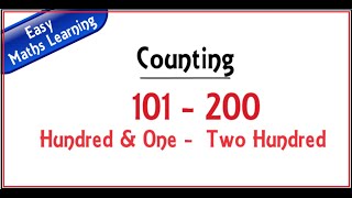 Lets learn Counting from 101 to 200 for Kids || 101 से 200 तक की गिनती || TITU Learning