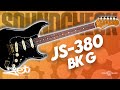 SOUNDCHECK JET Guitars JS-380 Rosewood, Black | Gear4music Guitars