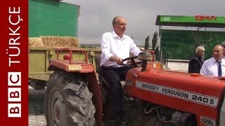 Muharrem İnce traktöre mazot aldı