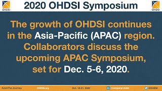 Get Ready For The OHDSI 2020 Asia-Pacific (APAC) Symposium