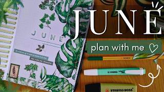 Plan With Me June 2026 🍃 Cozy Green Bullet Journal Setup