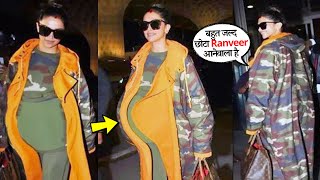 Pregnant Deepika Padukone Hide Her Pregnancy In Loose Clothes At the Airport
