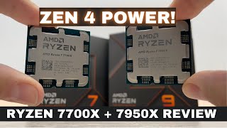 AMD Ryzen 7 7700X and Ryzen 9 7950X Review: ZEN 4 POWER!