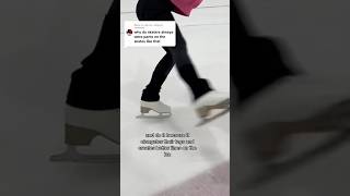 why do skaters wear their pants over their skates? #figureskating #iceskating #f