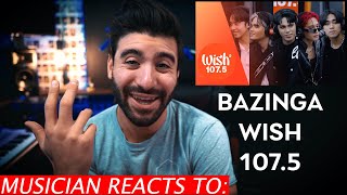 Reacting To SB19 | Bazinga | LIVE on Wish Bus