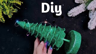 Just 1 Sheet Foamiran to make a Mini Christmas Tree || DIY Christmas Tree