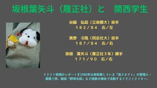 坂根葉矢斗（履正社）と　関西学生