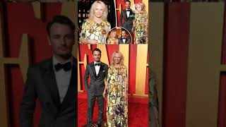 Pamela Anderson at Oscars party 2024 with son Brandon Thomas Lee