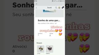 comprem minhas roupinha 5 robux cada uma nome do meu nick do roblox e Luana938677