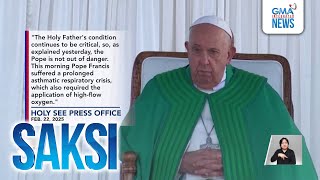 Pope Francis, nananatiling kritikal ang lagay; panalangin para sa kanyang paggaling,... | Saksi