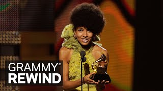 Esperanza Spalding Elatedly Wins Best New Artist In 2011 | GRAMMY Rewind