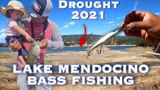 Bass Fishing Lake Mendocino [Severe Drought Fishing In Northern California 2021]