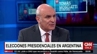 José Luis Espert con Tomás Mosciatti, en CNN Chile el 10 de Abril de 2019