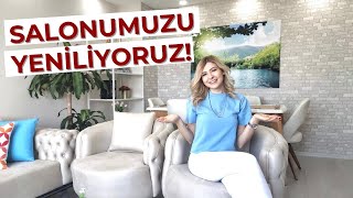 SALONUMUZU YENİLİYORUZ! | EVDE SALON TURU | DEKORASYON FİKİRLERİ | DAMLA HEKİM| #damlaoğuz