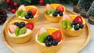 แจกสูตร ทาร์ตผลไม้ (Fruit Tart) ไส้คัสตาร์ดครีม หอมอร่อย สดชื่น