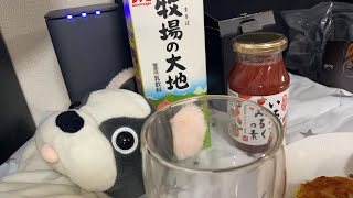 KALDIのいちごみるくの素と芋餅食べながら電気代久々に見たら高かった件・作業用のおススメデスク無い？など雑談。牛乳効果でお腹痛くなったら終了w左耳が外耳炎の危機？