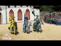 ritterturnier erlebnispark schloss thurn 2023 komplette show ritter show action stunt show 2023