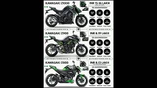 Kawasaki Z1000 vs Z900 vs Z800 #shorts #bike #supernaked