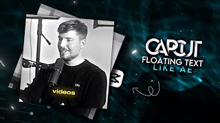 How to create floating text | ae like text in capcut | Glow Edits