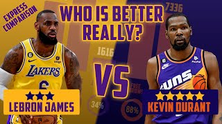 Battle of the Greats: LeBron James vs. Kevin Durant. Stat Comparison