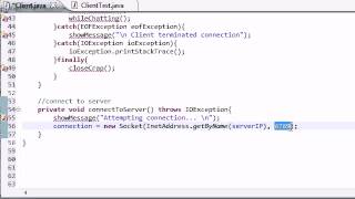 Intermediate Java Tutorial 52 Connecting to the Server YouTube