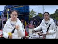 The market in the city is very lively and the people are very enthusiastic! #food#Share # Stall