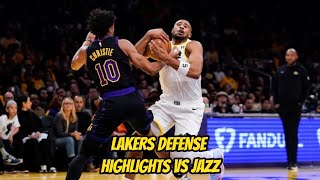 Lakers VS Jazz | Lakeshow Defense Highlights
