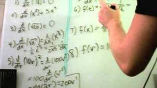 Basic Derivative Examples