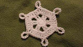 ❄️ Quick & Easy Snowflakes (#13) - Crochet Tutorial! ❄️