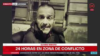 24 Horas en Ucrania: Iván Núñez refugiado en búnker ante sirenas de bombardeos | 24 Horas TVN Chile