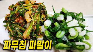 korea Green onion food / It's good as a side dish, and it's fantastic to eat