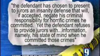 Motions Filed Over Gribble Insanity Defense