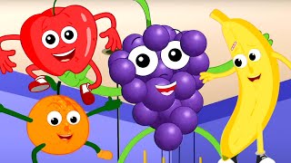 Five Little Fruits, Learning Video and Preschool Song for Children