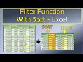 Filter Function with Sort in Excel