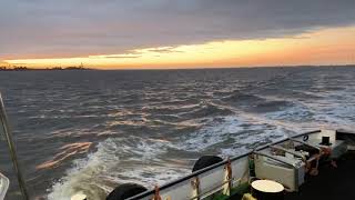 Tugboat GRUNO IV on her way from Delfzijl to Eemshaven