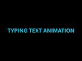 Typing Text Animation in HTML & CSS | Typewriter Effect for Websites